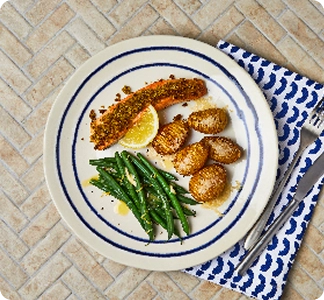 Healthy food box with calorie controlled meals