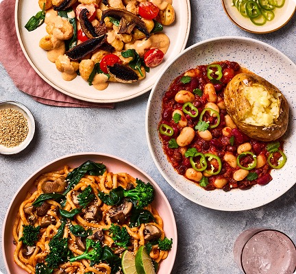 Enjoy variety: Different recipes from our menu served in the table