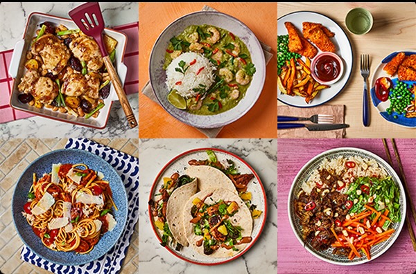 Variety of Gousto recipes, ranging from Prepped in 5, to global cuisines, to healthy recipes and family friendly.