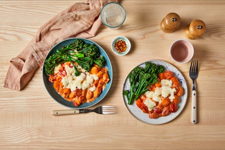 A family friendly recipe of Creamy Tomato Gnocchi Bake